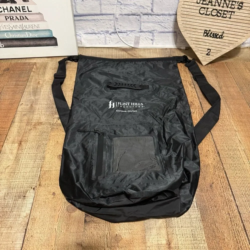 PVC waterproof dry backpack bag multi use cycling, hiking, kayaking **has logo**
